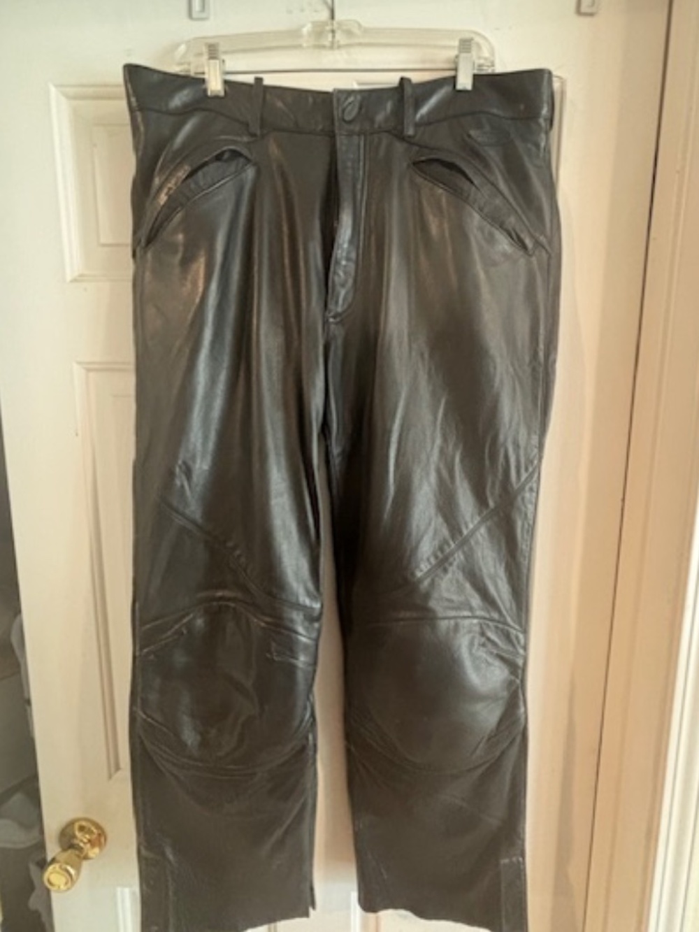 Harley Davidson Authentic Full leather Moto riding Pants- Mens SZ 36